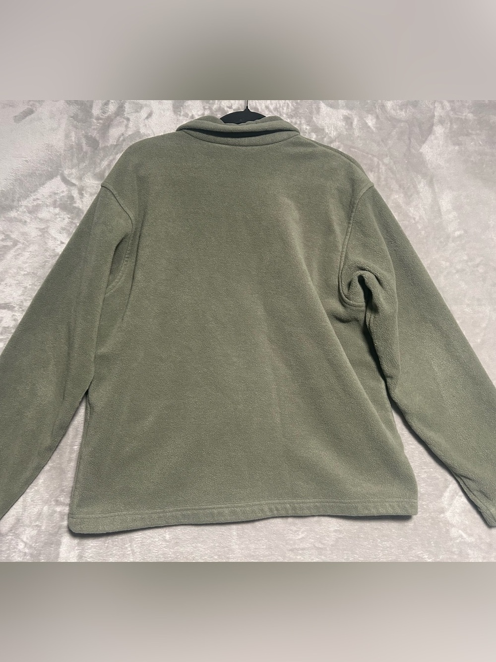 Columbia Full Zip Fleece Jacket Mens Large Army Green - Picture 2 of 6